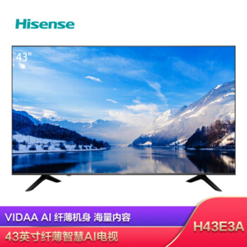 海信（Hisense）H43E3A 43英寸 超高清4K电视机