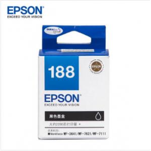 爱普生(EPSON) T188 墨盒 适用于EPSON WF-7621 7111 WF-3641颜色：黑色 t1881