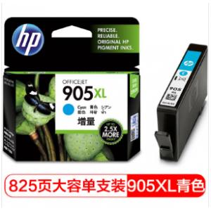 惠普（HP） T6M05AA 905XL 青色墨盒 (适用于HP OJ6960,6970)