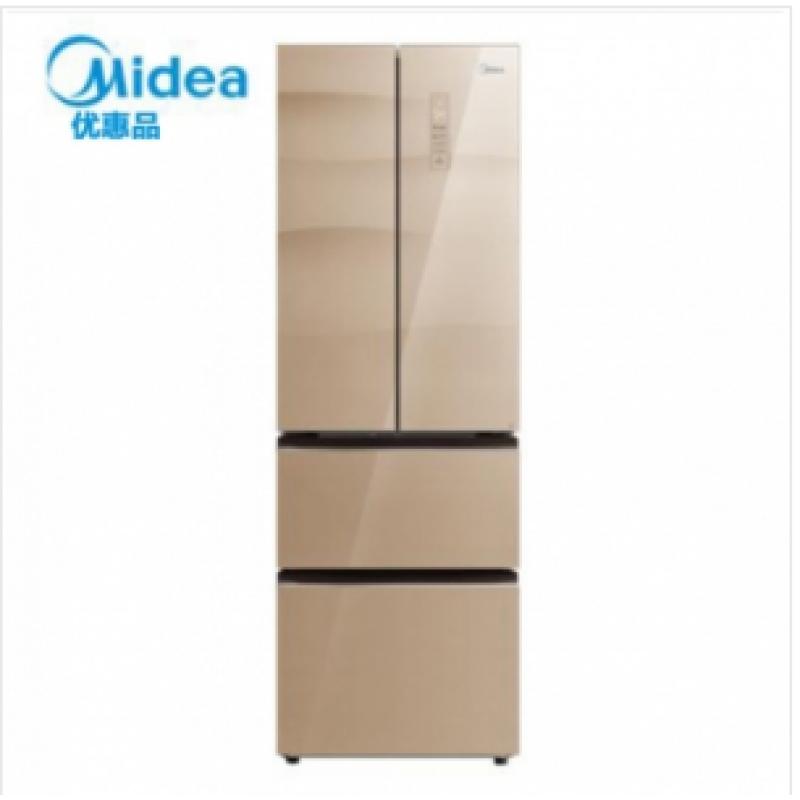 美的(Midea)311升 多门冰箱 玻璃面板 变频无霜 分区储存 智能电冰箱 格调金BCD-311