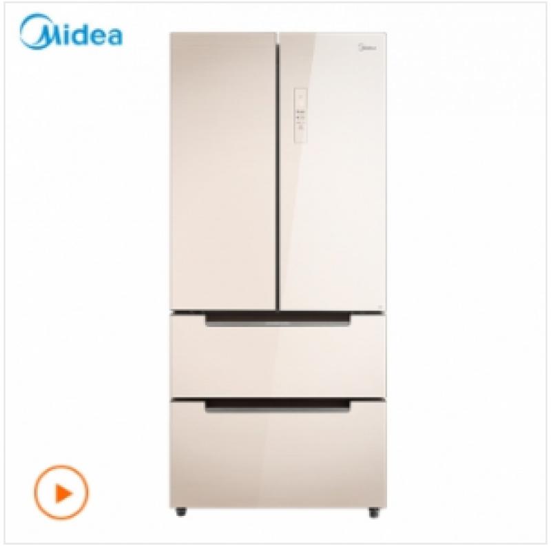 美的（Midea）516升法式四门冰箱 PST+暴风离子净味 智能杀菌 BCD-516WGPM极地金电冰箱