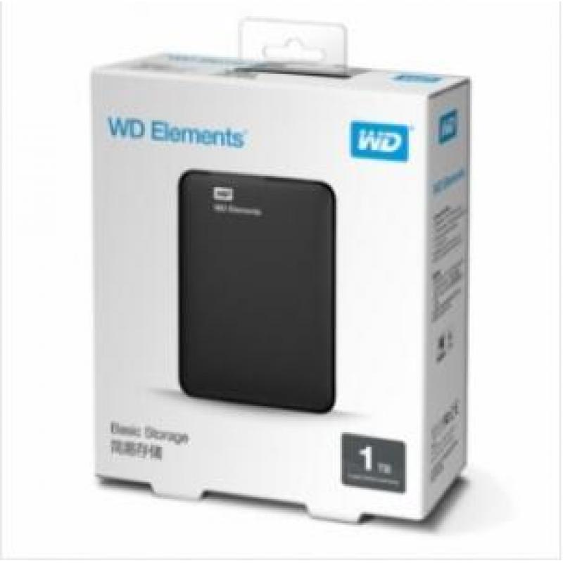 西部数据/WD Elements新元素系列 2.5英寸移动硬盘 1TB （WDBUZG0010BBK）USB3.0